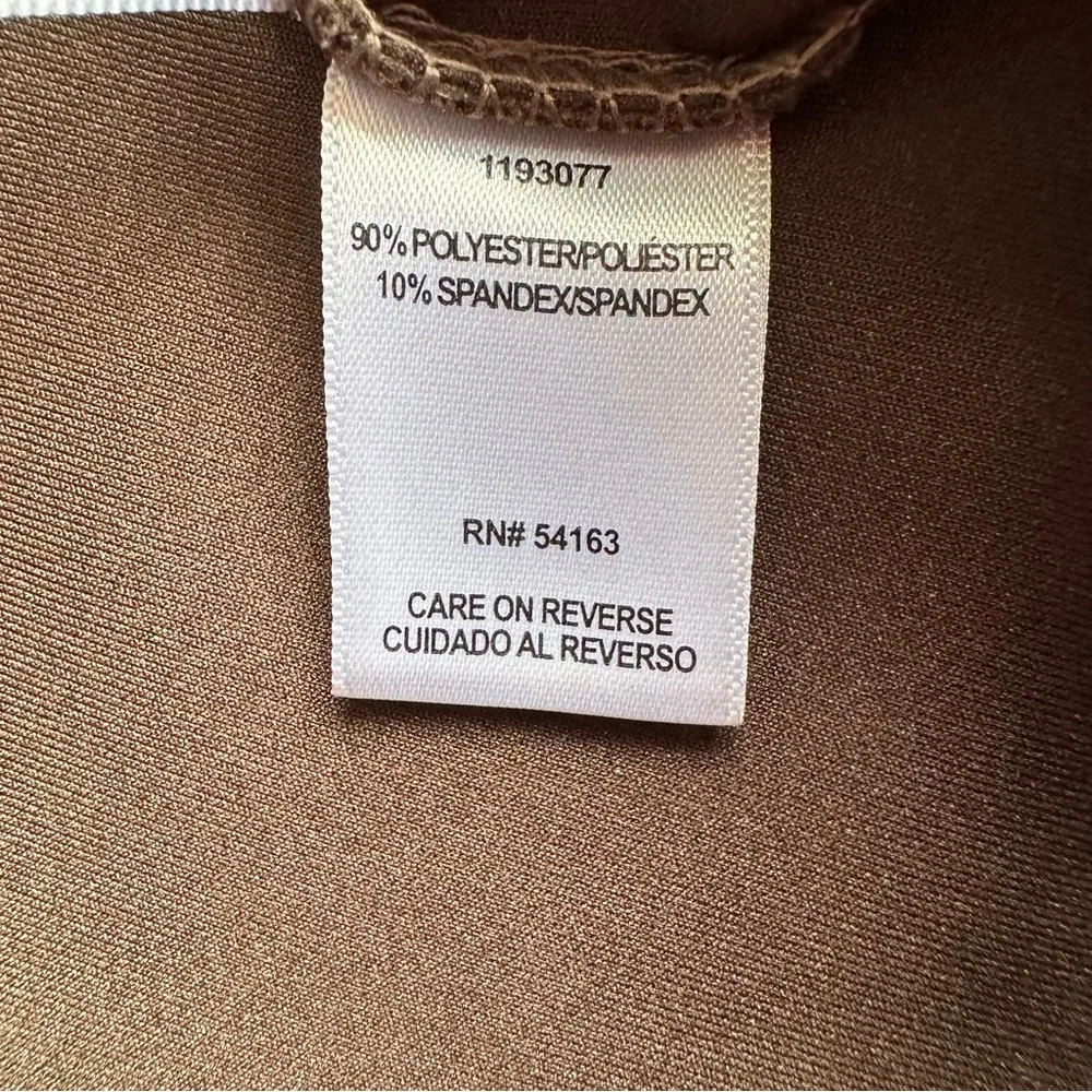 Andrew Marc Women’s Taupe Faux Suede Pull On Stretch Skinny Leg Pants Size Large